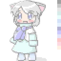 (4倍に拡大された絵)